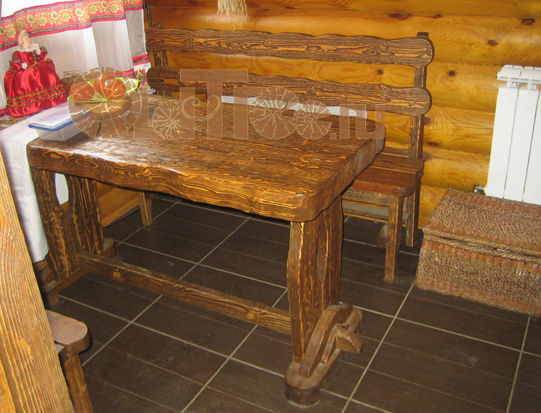 скамья и стол для бани сауны
