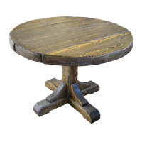 круглый стол из дерева