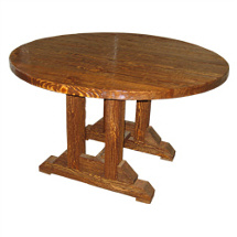 круглый стол из дерева